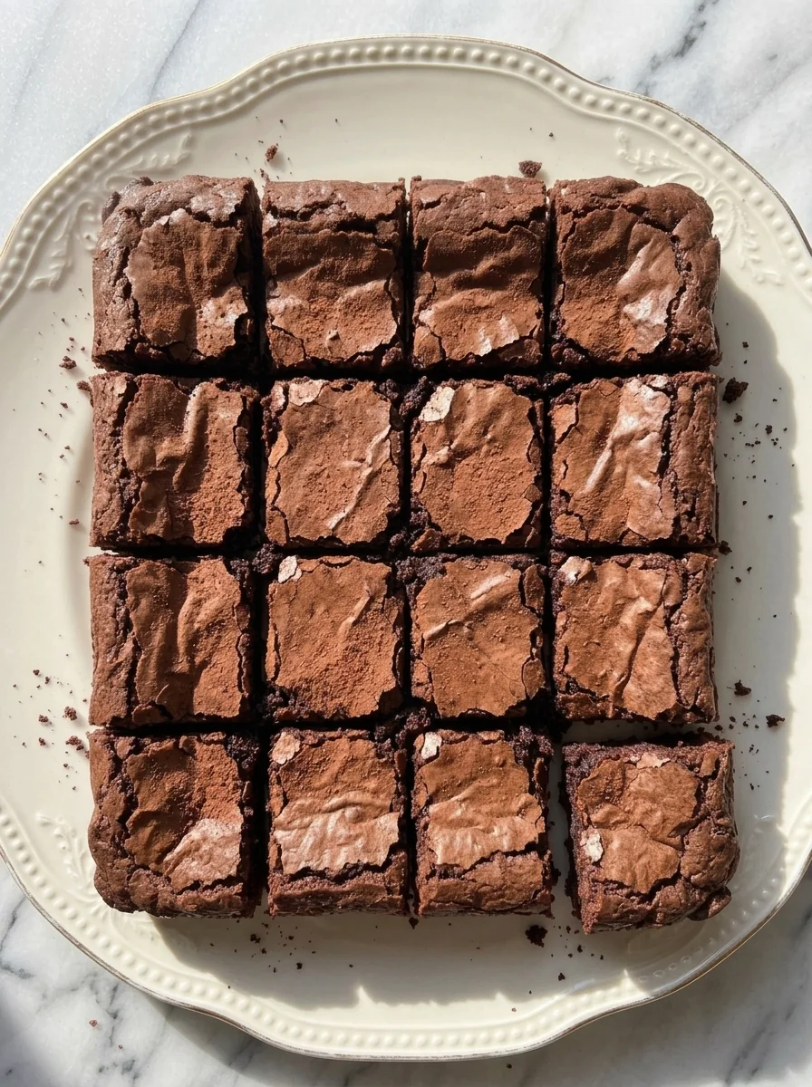 Fudgy sweet potato cocoa brownies cut into squares